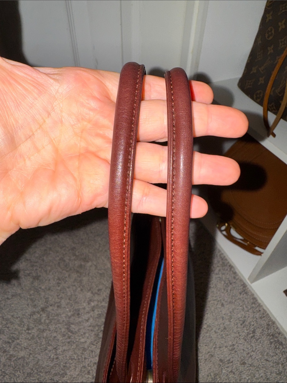 CHANEL Brown/Burgundy Leather Timeless Tote with Stitched CC Logo - Picture 2 of 9